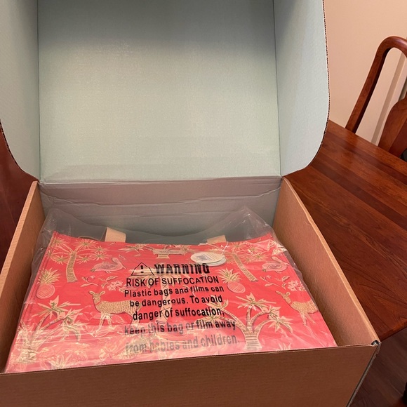 NWT Spartina Shopper Tote Lowcountry Fauna Red - Picture 15 of 15